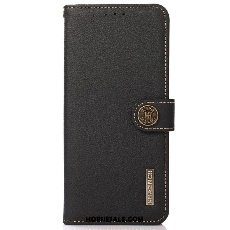 Leren Hoesje voor Samsung Galaxy M33 5G Khazneh Rfid Echt Leer