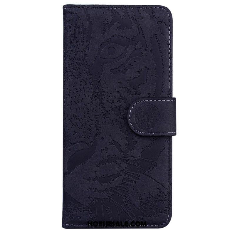 Leren Hoesje voor Samsung Galaxy M33 5G Tijger Print