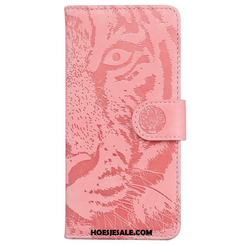Leren Hoesje voor Samsung Galaxy M33 5G Tijger Print