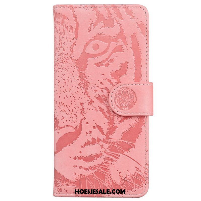 Leren Hoesje voor Samsung Galaxy M33 5G Tijger Print