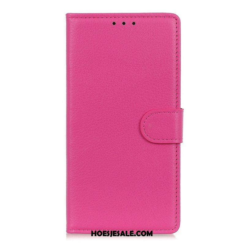 Leren Hoesje voor Samsung Galaxy M33 5G Traditioneel Kunstleer