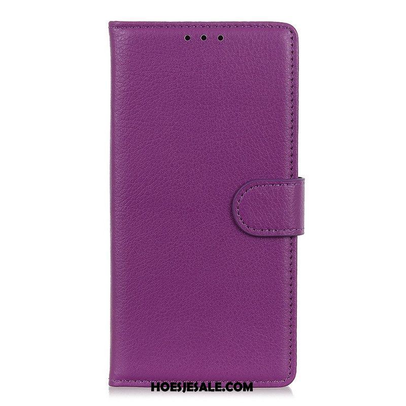 Leren Hoesje voor Samsung Galaxy M33 5G Traditioneel Kunstleer
