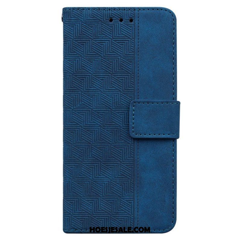 Leren Hoesje voor Samsung Galaxy M53 5G Met Ketting Patroon Met Bandjes