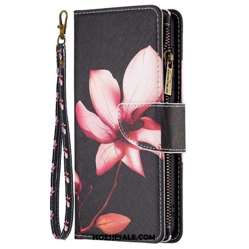 Leren Hoesje voor Samsung Galaxy M53 5G Portemonnee Leren Bloemen Portemonnee