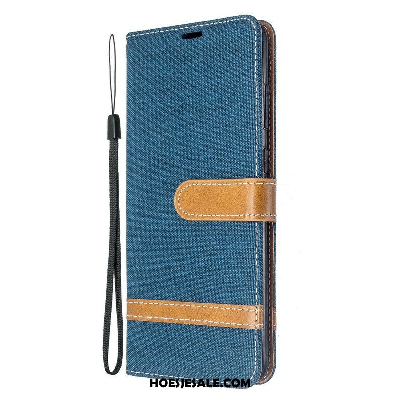 Leren Hoesje voor Samsung Galaxy S20 Plus / S20 Plus 5G Met Ketting Band Van Stof En Leereffect