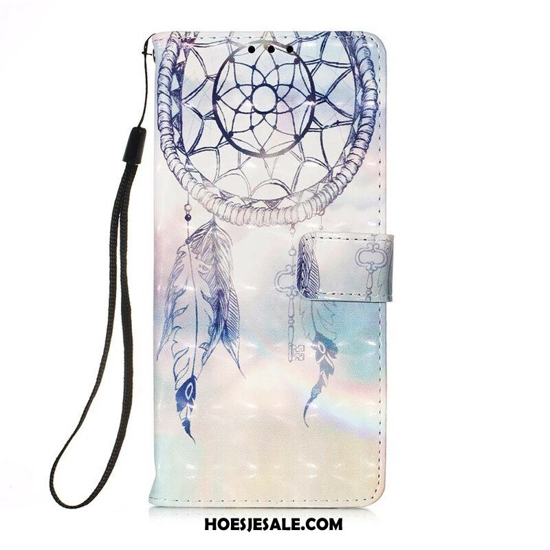 Leren Hoesje voor Samsung Galaxy S21 FE Aquarel Dromenvanger