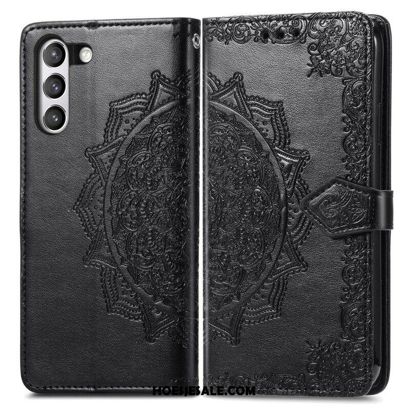 Leren Hoesje voor Samsung Galaxy S21 FE Mandala Middeleeuwen