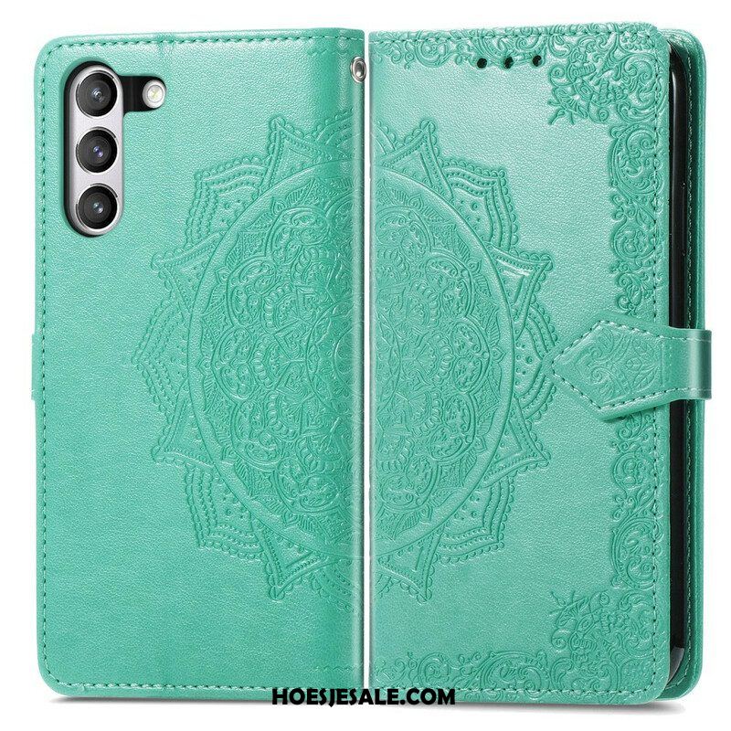 Leren Hoesje voor Samsung Galaxy S21 FE Mandala Middeleeuwen