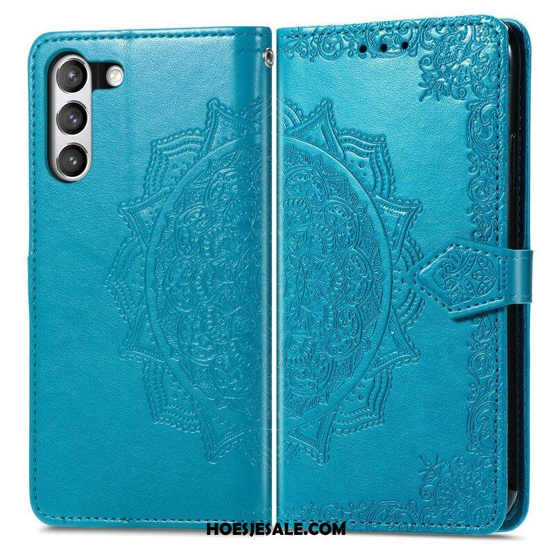 Leren Hoesje voor Samsung Galaxy S21 FE Mandala Middeleeuwen