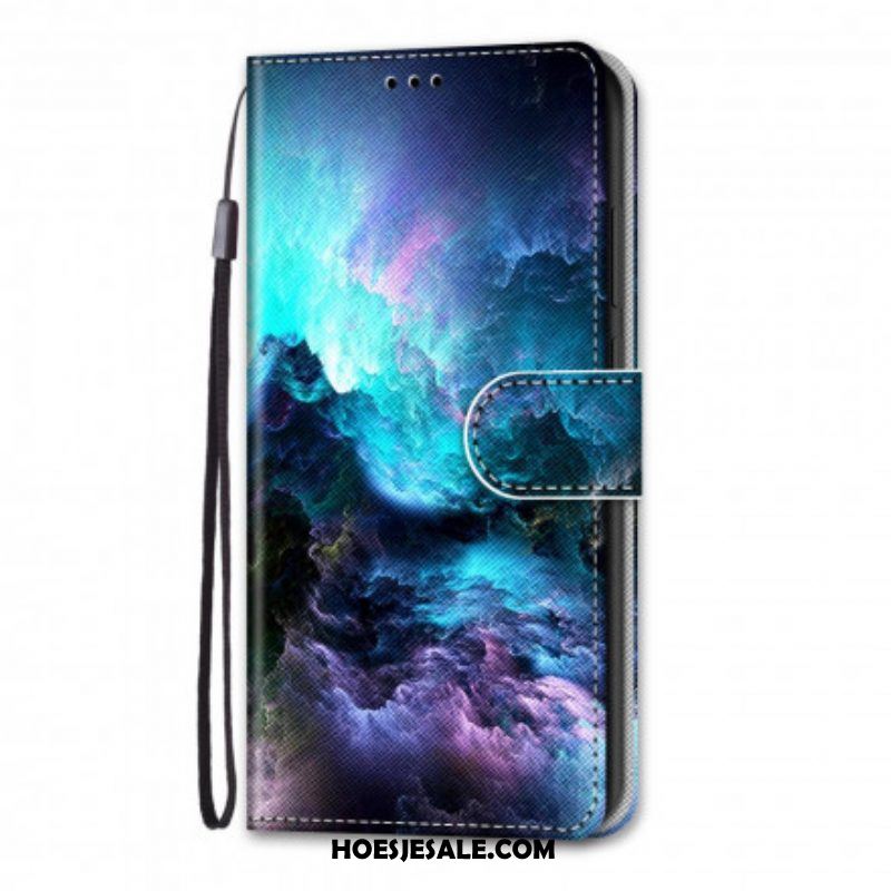 Leren Hoesje voor Samsung Galaxy S21 Ultra 5G Mysterieuze Natuur