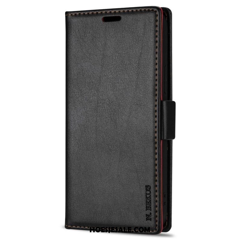 Leren Hoesje voor Samsung Galaxy S22 5G Ln.bekus Ledereffect