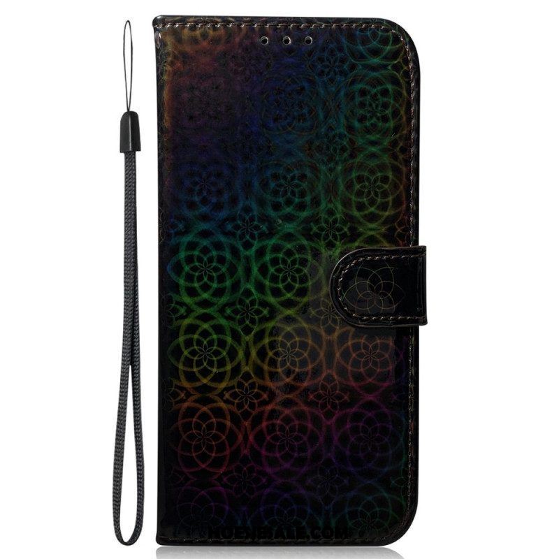 Leren Hoesje voor Samsung Galaxy S23 5G Disco-stijl