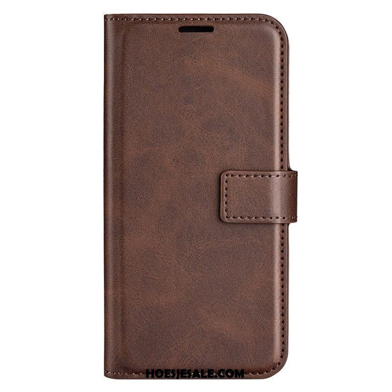 Leren Hoesje voor Samsung Galaxy S23 5G Stijl Leer Kleur