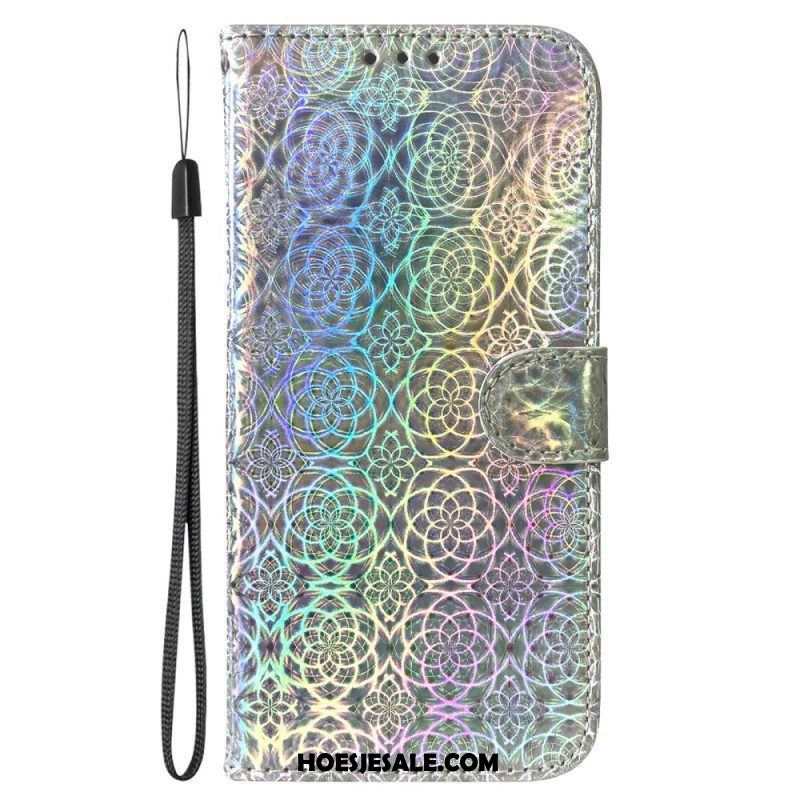 Leren Hoesje voor Samsung Galaxy S23 Plus 5G Disco-stijl