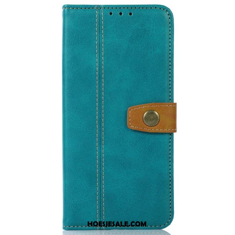 Leren Hoesje voor Sony Xperia 10 IV Geweven Band