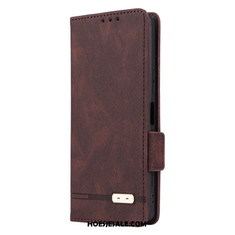 Leren Hoesje voor Sony Xperia 5 IV Subtiele Elegantie