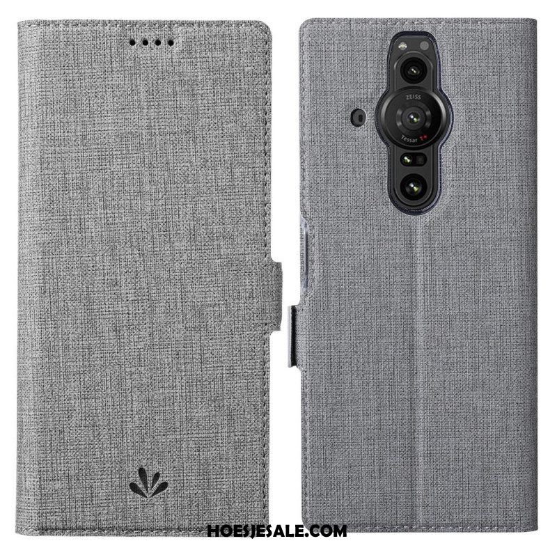 Leren Hoesje voor Sony Xperia Pro-I Getextureerde Vili Dmx