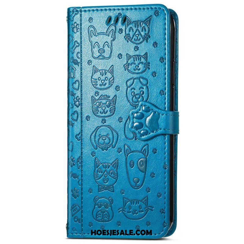 Leren Hoesje voor Xiaomi 12 Lite Geanimeerde Dieren