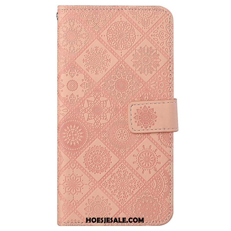 Leren Hoesje voor Xiaomi 12T / 12T Pro Bloemenpatroon