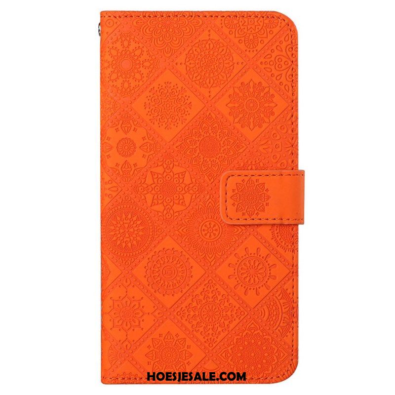 Leren Hoesje voor Xiaomi 12T / 12T Pro Bloemenpatroon