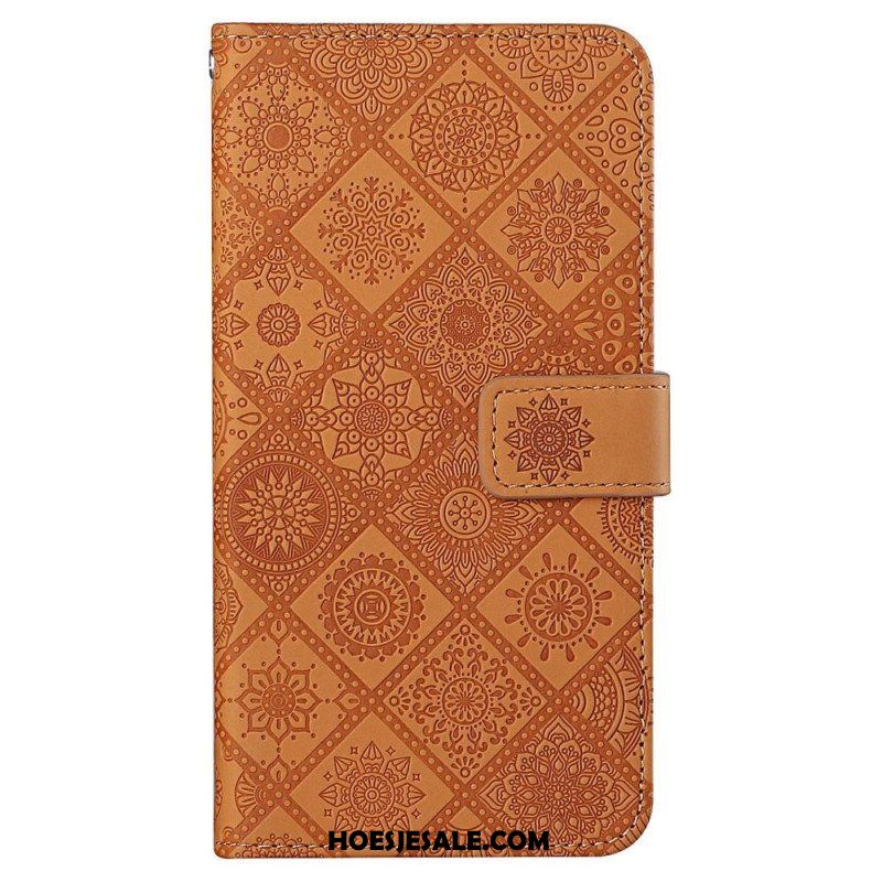 Leren Hoesje voor Xiaomi 12T / 12T Pro Bloemenpatroon