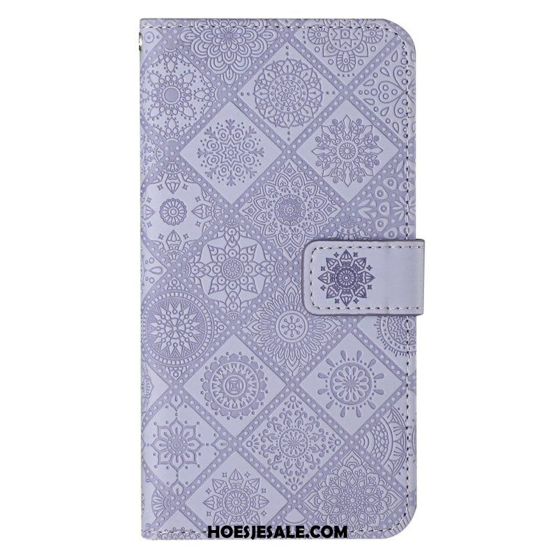 Leren Hoesje voor Xiaomi 12T / 12T Pro Bloemenpatroon