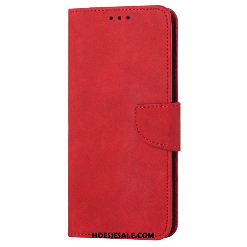 Leren Hoesje voor Xiaomi 12T / 12T Pro Met Ketting Effen Bandjes Met Leereffect