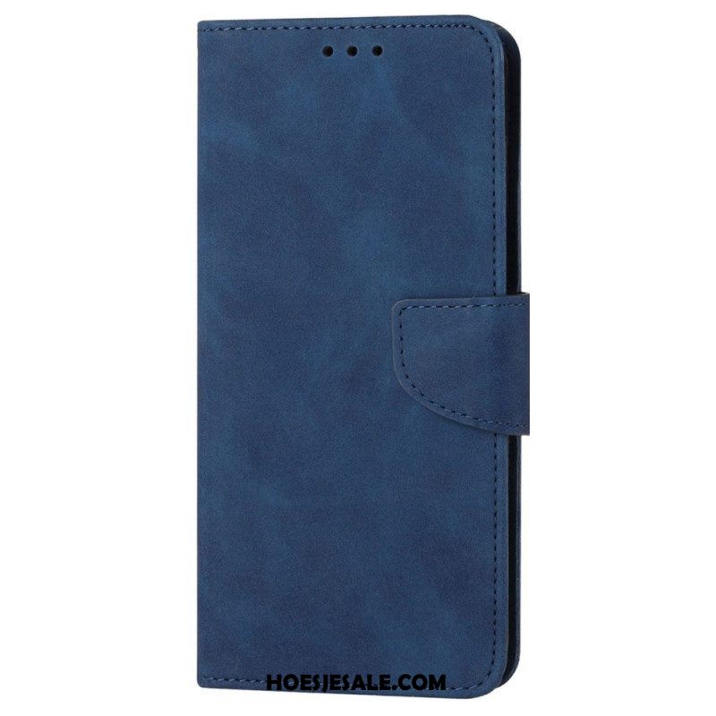 Leren Hoesje voor Xiaomi 12T / 12T Pro Met Ketting Effen Bandjes Met Leereffect