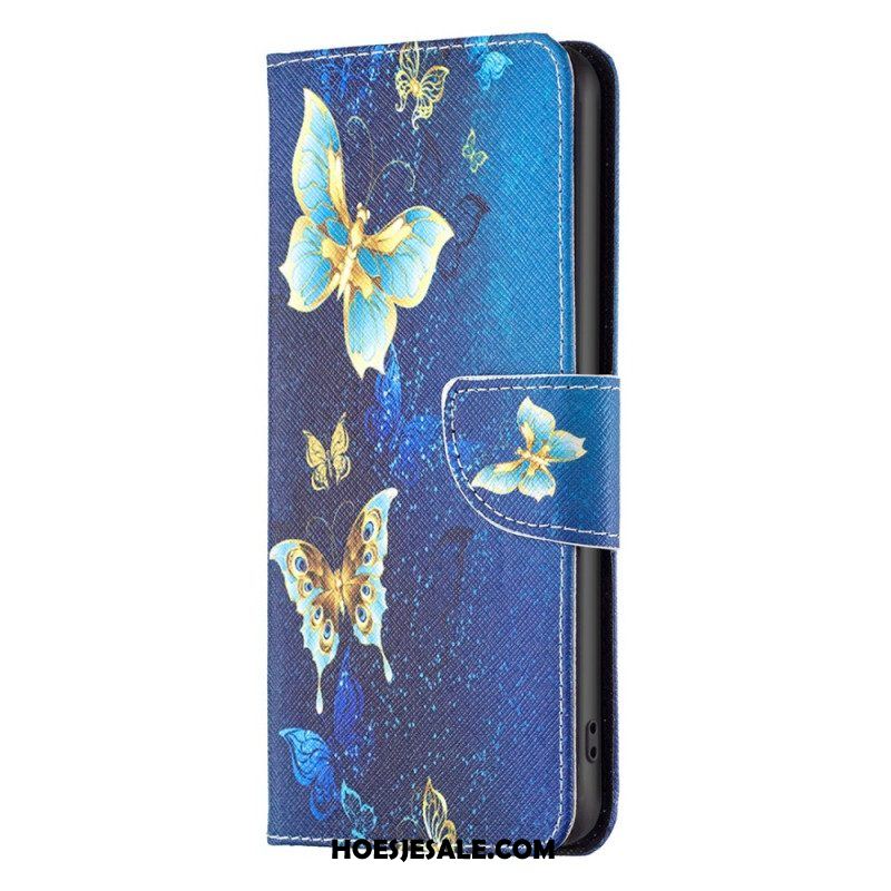 Leren Hoesje voor Xiaomi 13 Lite Vlinders