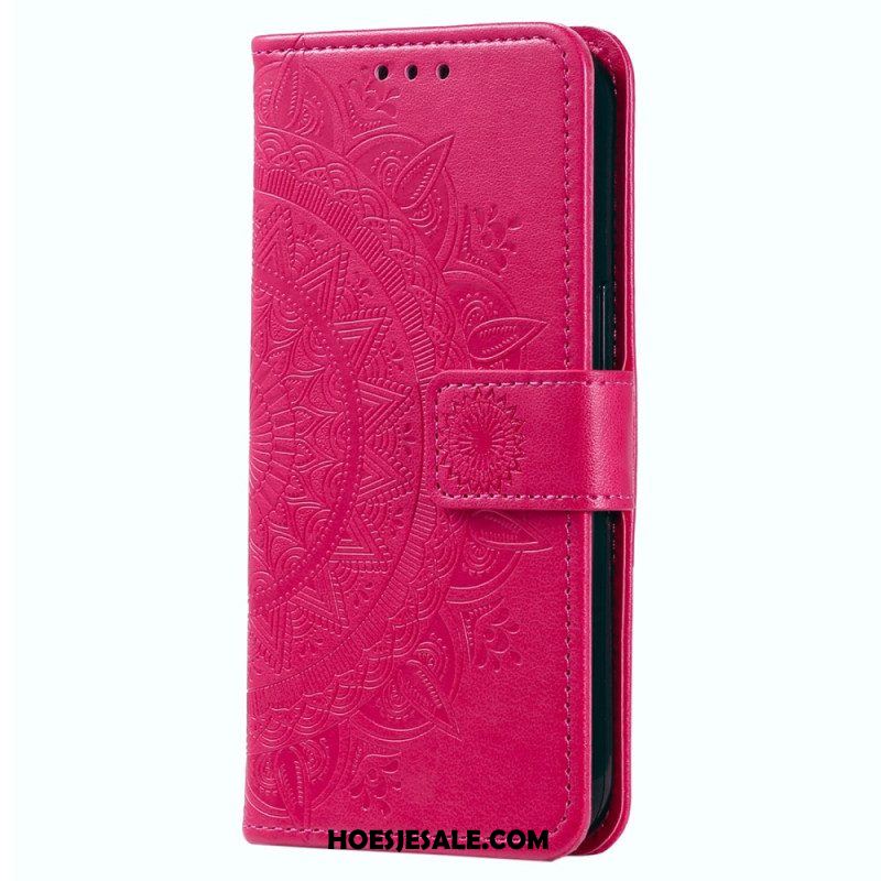 Leren Hoesje voor Xiaomi 13 Mandala Zon Met Lanyard