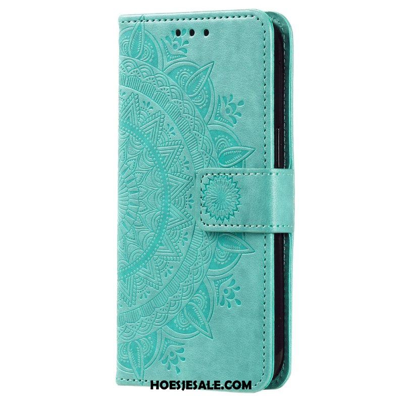 Leren Hoesje voor Xiaomi 13 Mandala Zon Met Lanyard