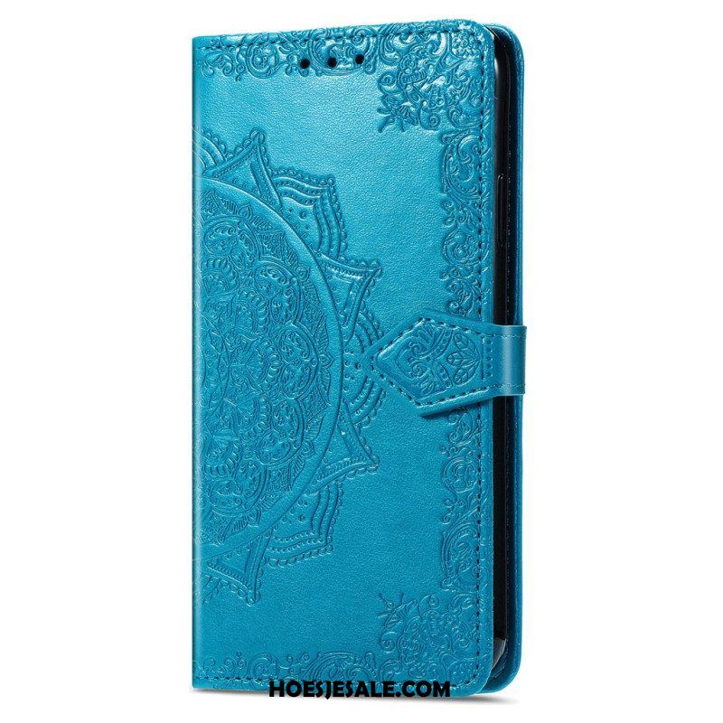 Leren Hoesje voor Xiaomi 13 Mandala Zon Met Lanyard