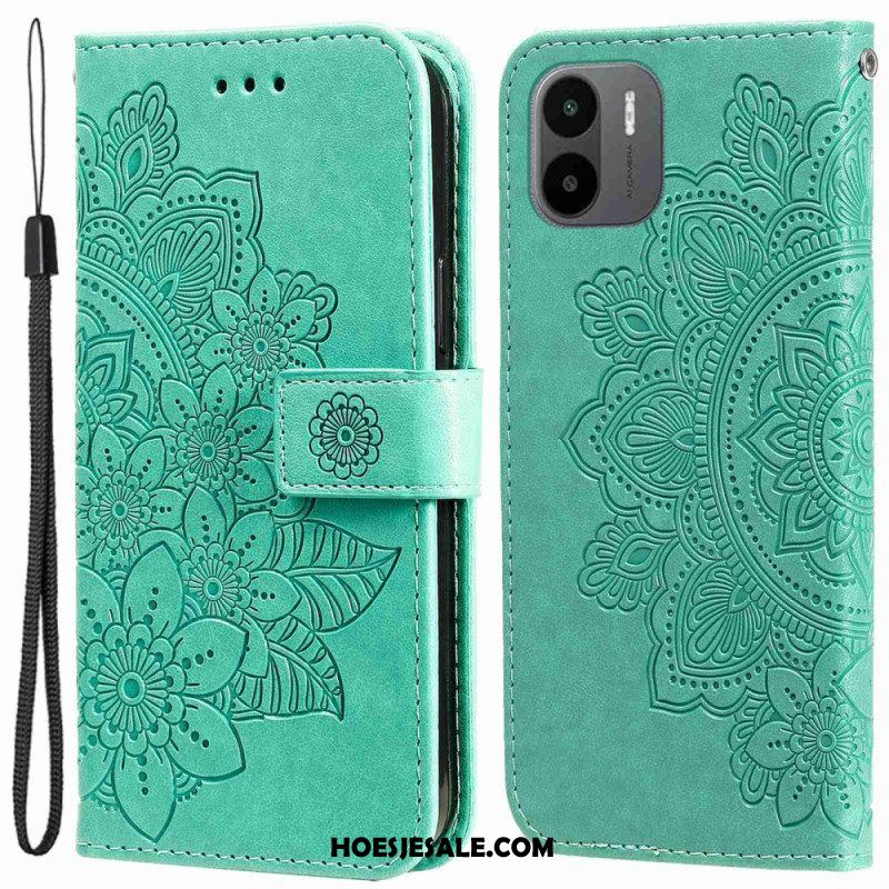 Leren Hoesje voor Xiaomi Redmi A1 Bloemmandala