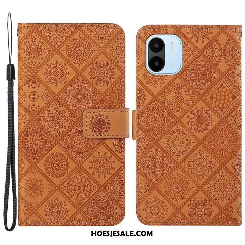 Leren Hoesje voor Xiaomi Redmi A1 Tapijt Patroon