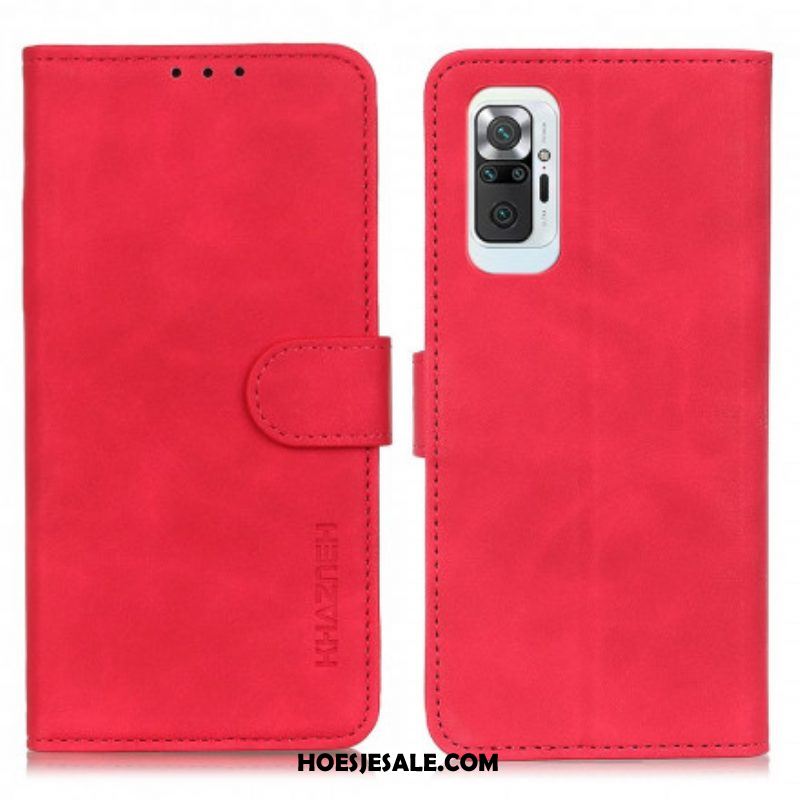 Leren Hoesje voor Xiaomi Redmi Note 10 Pro Khazneh Vintage Leereffect