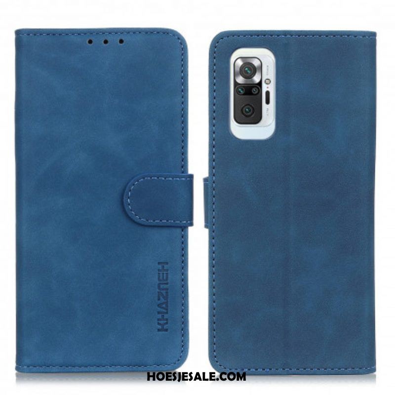 Leren Hoesje voor Xiaomi Redmi Note 10 Pro Khazneh Vintage Leereffect