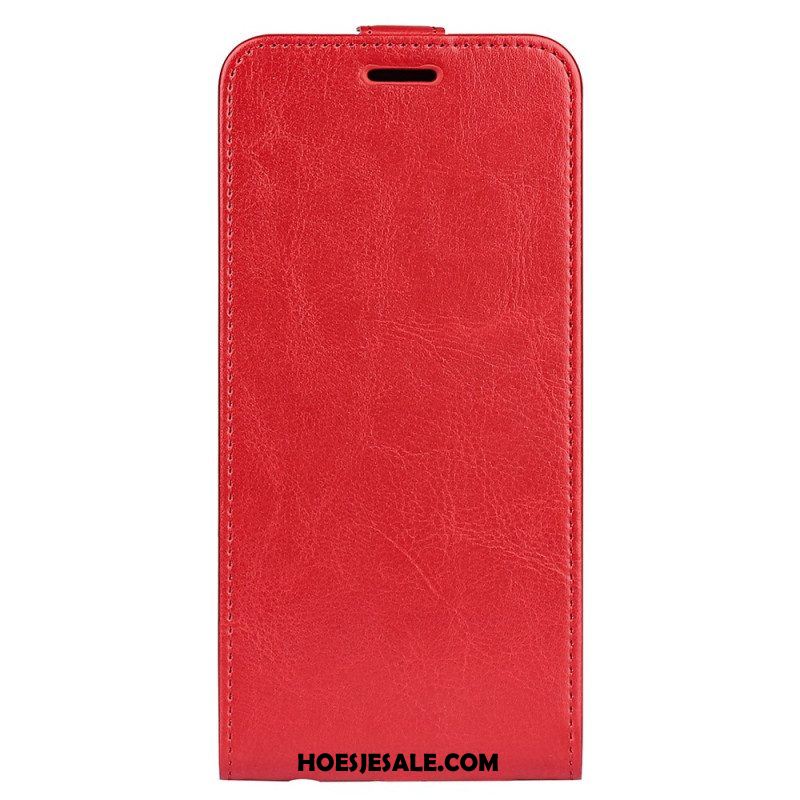 Leren Hoesje voor Xiaomi Redmi Note 11 / 11S Folio-hoesje Verticale Flap Met Leereffect