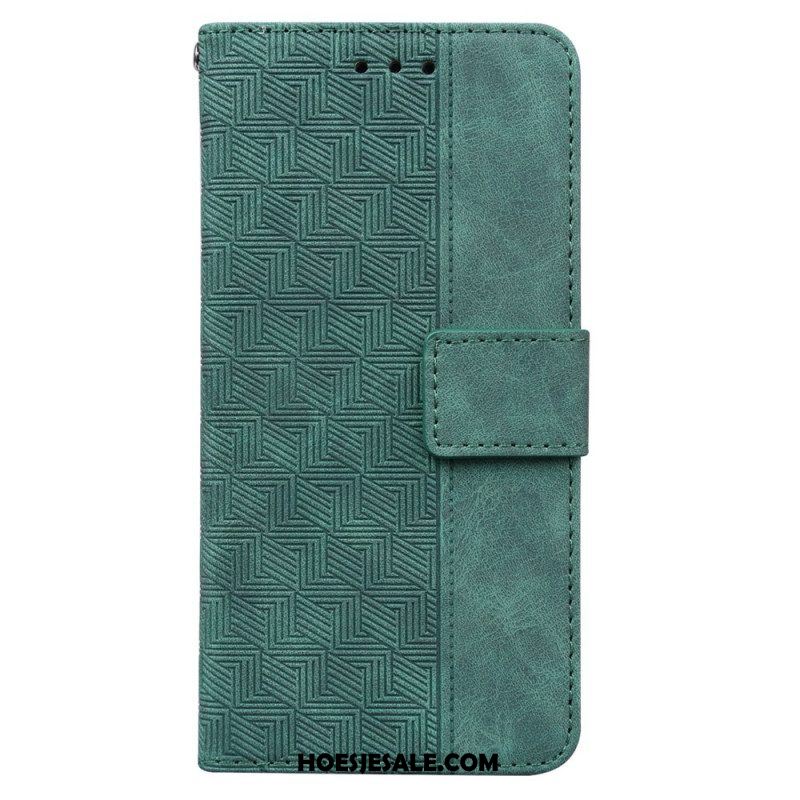 Leren Hoesje voor Xiaomi Redmi Note 11 Pro / 11 Pro 5G Met Ketting Patroon Met Bandjes