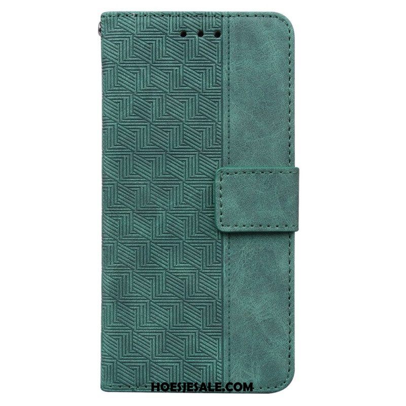 Leren Hoesje voor Xiaomi Redmi Note 11 Pro / 11 Pro 5G Met Ketting Patroon Met Bandjes