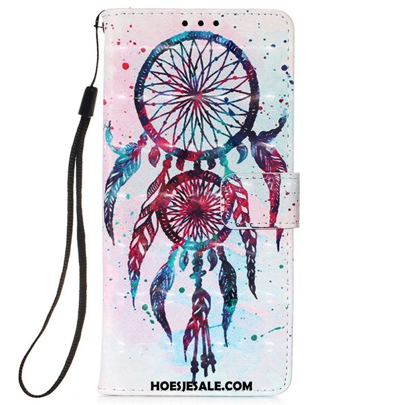 Leren Hoesje voor Xiaomi Redmi Note 11 Pro Plus 5G Aquarel Dromenvanger