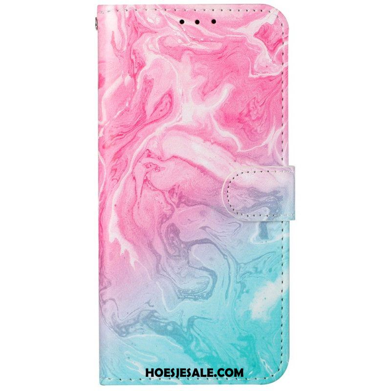 Leren Hoesje voor Xiaomi Redmi Note 11 Pro Plus 5G De Marmeren Stijl