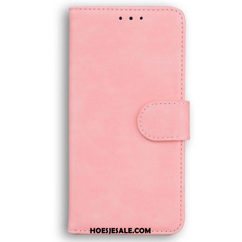 Leren Hoesje voor Xiaomi Redmi Note 12 4G Kunstleer Effen