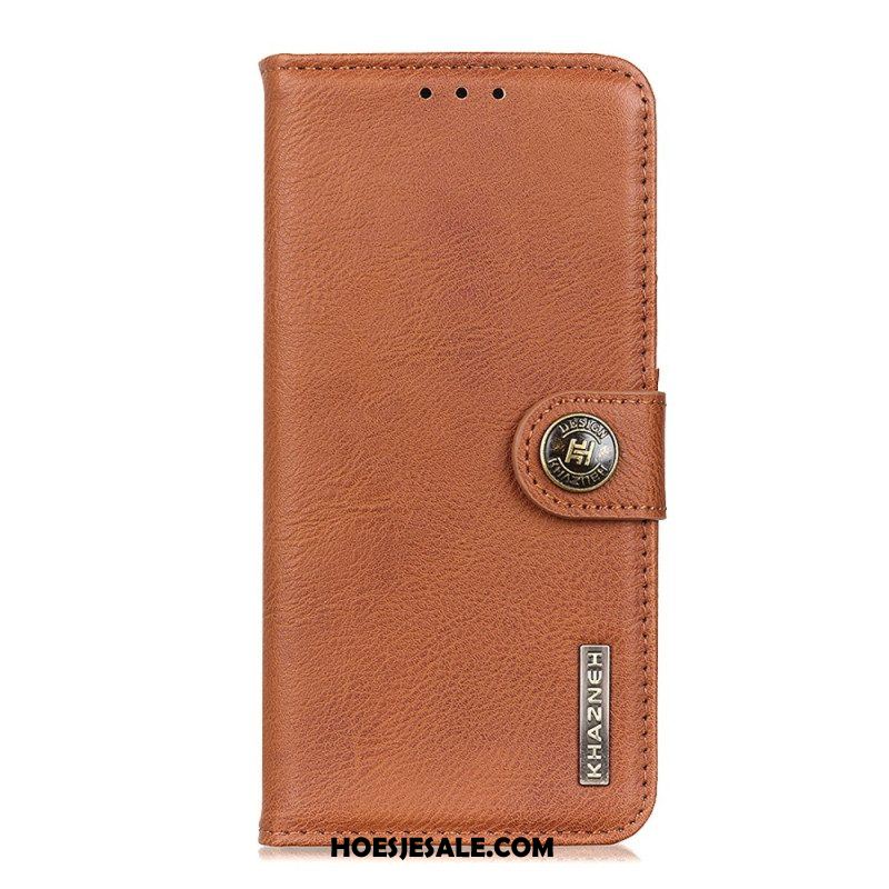 Leren Hoesje voor Xiaomi Redmi Note 12 4G Kunstleer Retro Khazneh