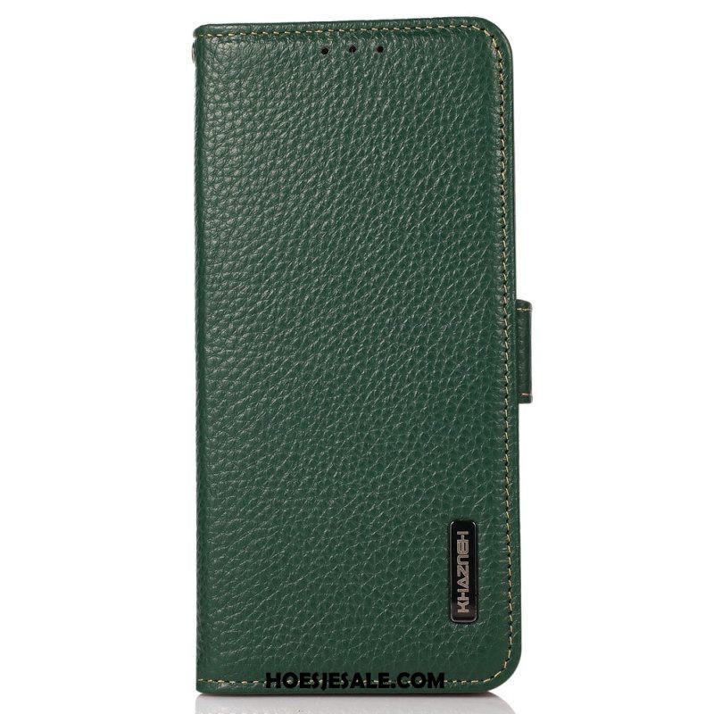 Leren Hoesje voor Xiaomi Redmi Note 12 4G Lychee Leer Khazneh Rfid