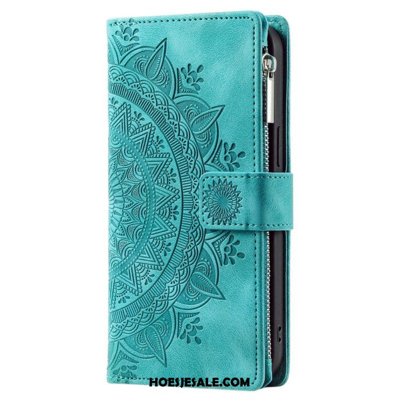 Leren Hoesje voor Xiaomi Redmi Note 12 4G Met Mandala Portemonnee