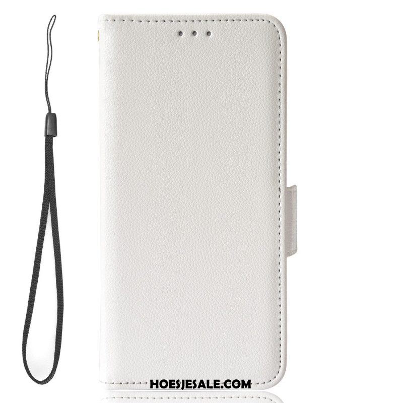 Leren Hoesje voor Xiaomi Redmi Note 12 4G Ultra Fijn Met Lanyard