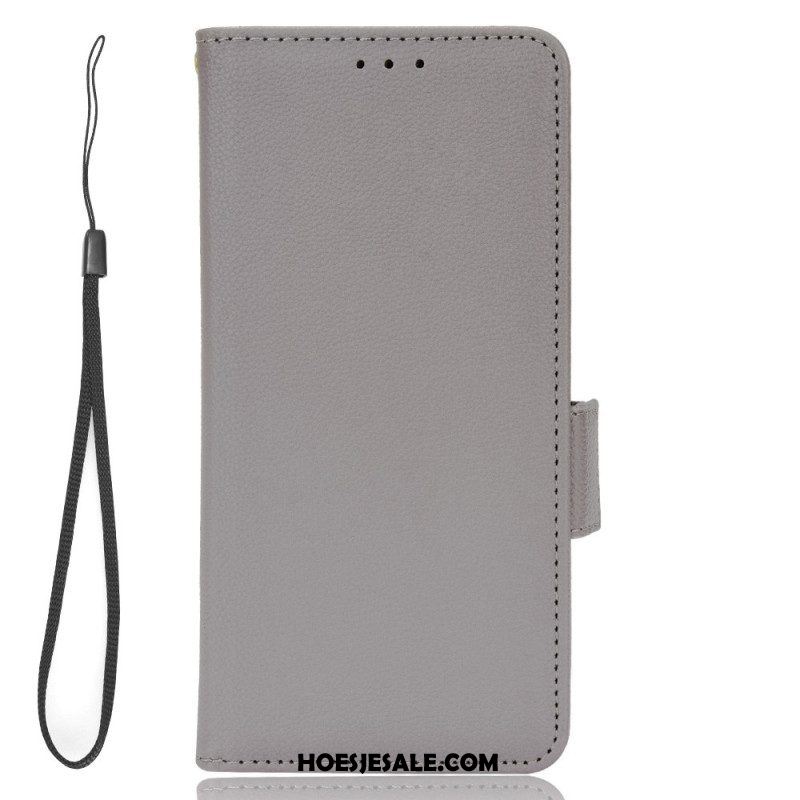 Leren Hoesje voor Xiaomi Redmi Note 12 4G Ultra Fijn Met Lanyard