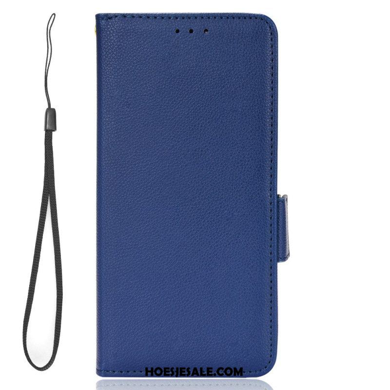 Leren Hoesje voor Xiaomi Redmi Note 12 4G Ultra Fijn Met Lanyard