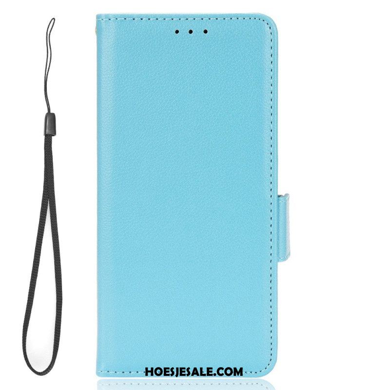 Leren Hoesje voor Xiaomi Redmi Note 12 4G Ultra Fijn Met Lanyard