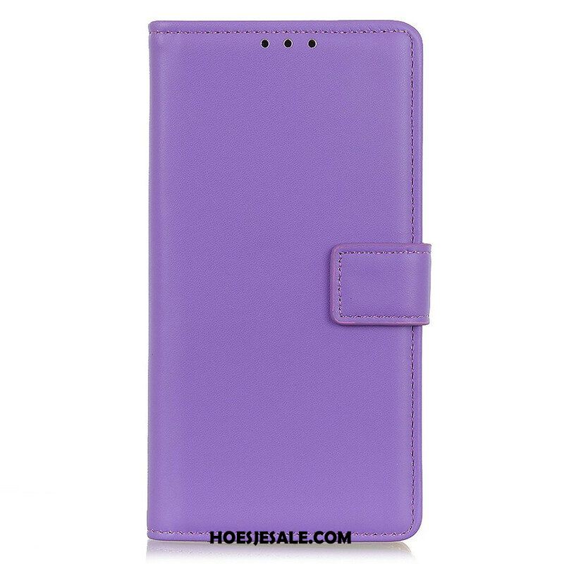 Leren Hoesje voor iPhone 13 Pro Eenvoudig Leereffect